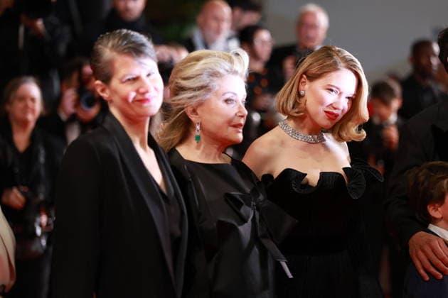 Cannes - Gentle Monster Red Carpet Camille Dalmais, Catherine Deneuve and Lea Seydoux attend the Gentle Monster screening on the red carpet during the 79th annual Cannes Film Festival at Palais des Festivals on May 15, 2026 in Cannes, France. Photo by Jerome Domine ABACAPRESS.COM Cannes France  Copyright: xDominexJerome ABACAx