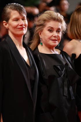 Cannes - Gentle Monster Red Carpet Camille Dalmais and Catherine Deneuve attend the Gentle Monster screening on the red carpet during the 79th annual Cannes Film Festival at Palais des Festivals on May 15, 2026 in Cannes, France. Photo by Jerome Domine ABACAPRESS.COM Cannes France  Copyright: xDominexJerome ABACAx