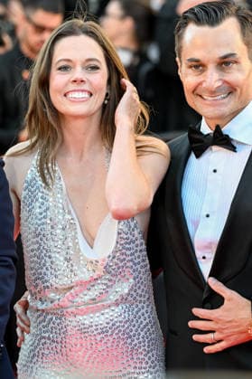 79ème Festival International du Film de Cannes Montée des marches du film Karma 79th International Cannes Film Festival Red Carpet for Karma movie 456110 2026 05 15 Laslett, Amy Berger, Jason  Copyright: xEstellexCarlierx xStarfacex STAR_456110_003