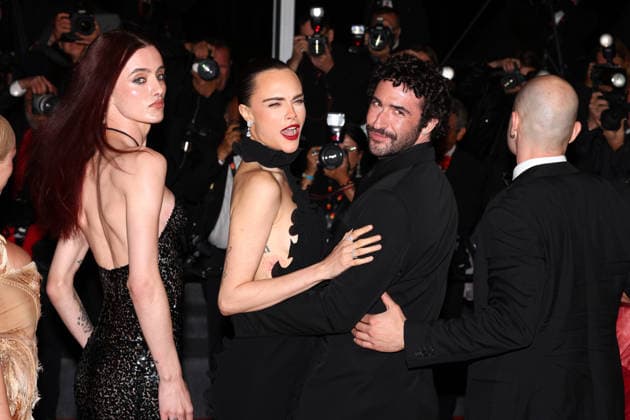 May 15, 2026, Cannes, Cote D azur, France: MISS BENNY, CARA DELEVINGNE and JORDAN FIRSTMAN have fun on the red carpet for the screening of GENTLE MONSTER at the 79th Annual Cannes Film Festival at Palais des Festivals in Cannes, France Cannes France  - ZUMAc179 20260515_zep_c179_154 Copyright: xMickaelxChavetx