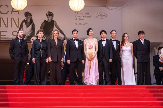 May 15, 2026, Cannes, France: (L-R) Marie Bunel, Virginie Efira, RyÃ»suke Hamaguchi, Tao Okamoto, Kodai Kurosaki, Kyozo Nagatsuka, HÃ loÃ¯se Janjaud and a guest attend the red carpet of Soudain at the 79th Cannes Film Festival. Cannes France  - ZUMAs197 20260515_aaa_s197_229 Copyright: xMarcoxBaradax