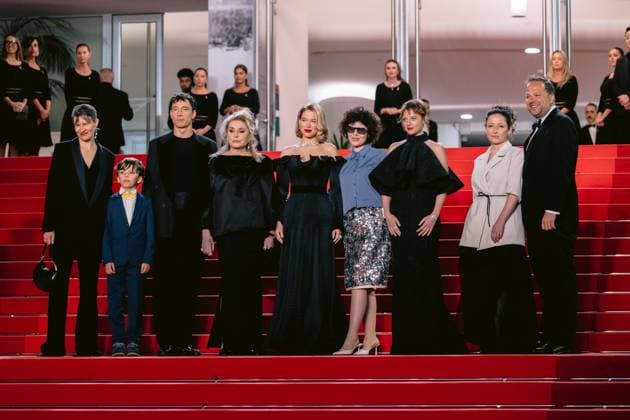 79th International Cannes Film Festival Montée des marches du film Gentle Monster 79th International Cannes Film Festival Red Carpet for Gentle Monster 456117 2026 05 15 Cannes France Seydoux, Léa Kreutzer, Marie Haase, Jella Blanchet, Malo Dalmais, Camille Camille chanteuse Rupp, Laurence  Copyright: xTerencexBaelenx STAR_456117_042