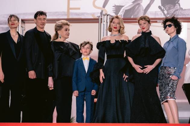 79th International Cannes Film Festival Montée des marches du film Gentle Monster 79th International Cannes Film Festival Red Carpet for Gentle Monster 456117 2026 05 15 Cannes France Seydoux, Léa Kreutzer, Marie Haase, Jella Blanchet, Malo Dalmais, Camille Camille chanteuse Rupp, Laurence  Copyright: xTerencexBaelenx STAR_456117_044