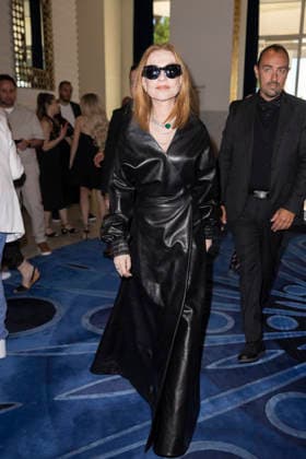 Cannes Isabelle Huppert Exits Martinez MP Cannes, France- May 14: Isabelle Huppert leaves the Martinez Hotel during 79th Festival of Cannes, on May 15, 2026 in Cannes, France. Photo by Marco Piovanotto ABACAPRESS:COM Cannes France  Copyright: xPiovanottoxMarco ABACAx