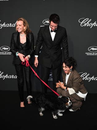 IPA84735715 - Cannes, 79th Cannes Film Festival 2026, Evening 4 - The Chopard Universe Gala Evening. In the Photo Odessa A zion, Caroline Scheufele, Connor Swindells  Copyright: xSimonexComix xPoolxPhotoxEventsx07x 84735715
