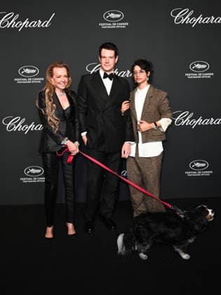 IPA84735716 - Cannes, 79th Cannes Film Festival 2026, Evening 4 - The Chopard Universe Gala Evening. In the Photo Odessa A zion, Caroline Scheufele, Connor Swindells  Copyright: xSimonexComix xPoolxPhotoxEventsx07x 84735716