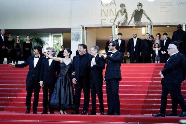 79ème Festival International du Film de Cannes Montée des marches du film Karma 79ème Festival International du Film de Cannes montee Karma 79th International Cannes Film Festival Red carpet Karma with Simon Jacquet, Leonardo Sbaraglia, Marion Cotillard, Denis Ménochet, Guillaume Canet and Maxime Nucci 456114 2026 05 15  Copyright: xLionelxGuericolas MPPx STAR_456114_112