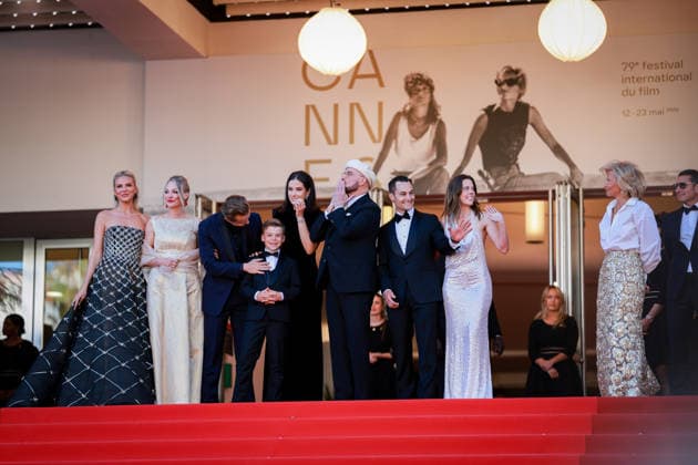 79ème Festival International du Film de Cannes Montée des marches du film Karma 79ème Festival International du Film de Cannes montee Karma 79th International Cannes Film Festival Red carpet Karma with John Travolta et sa fille Ella Bleue Travolta 456114 2026 05 15  Copyright: xLionelxGuericolas MPPx STAR_456114_152