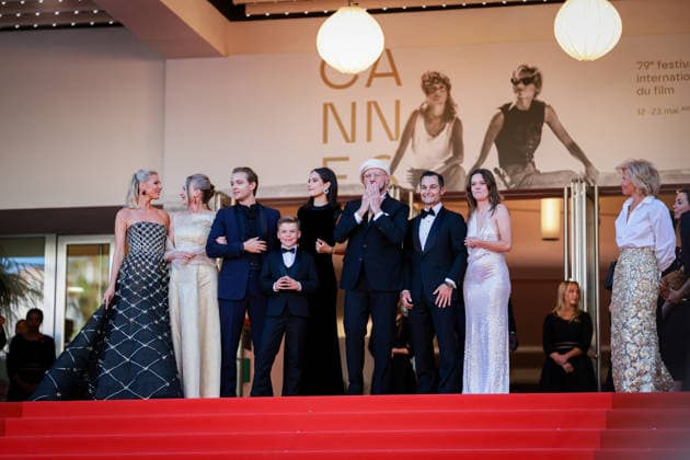 79ème Festival International du Film de Cannes Montée des marches du film Karma 79ème Festival International du Film de Cannes montee Karma 79th International Cannes Film Festival Red carpet Karma with John Travolta et sa fille Ella Bleue Travolta 456114 2026 05 15  Copyright: xLionelxGuericolas MPPx STAR_456114_153