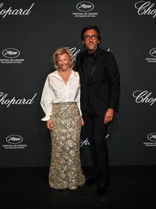 IPA84735434 - Cannes, 79th Cannes Film Festival 2026, evening 4 - The Chopard Universe Gala Evening. Pictured: Francois Breavoine and Iris Knobloch  Copyright: xSimonexComix xPoolxPhotoxEventsx07x 84735434