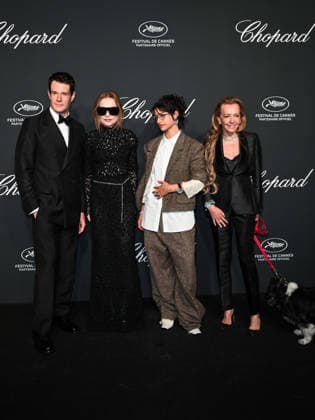 IPA84735588 - Cannes, 79th Cannes Film Festival 2026, evening 4 - The Chopard Universe Gala Evening. Pictured: Swindells, Isabelle Huppert, Odessa A zion and Caroline Scheufele  Copyright: xSimonexComix xPoolxPhotoxEventsx07x 84735588