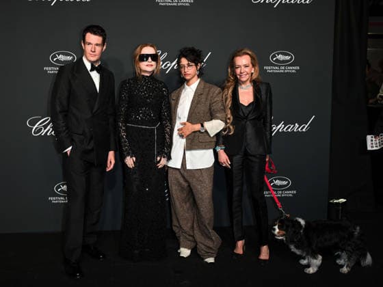 IPA84735590 - Cannes, 79th Cannes Film Festival 2026, evening 4 - The Chopard Universe Gala Evening. Pictured: Swindells, Isabelle Huppert, Odessa A zion and Caroline Scheufele  Copyright: xSimonexComix xPoolxPhotoxEventsx07x 84735590