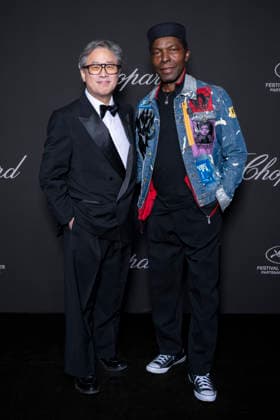 Park Chan wook, Isaach de Bankolé at the Chopard Trophy dinner at the Carlton Beach Club during the 79th Cannes International Film Festival on 15 May 2026 Olivier Borde Bestimage the Chopard Trophy dinner at the Carlton Beach Club during the 79th Cannes International Film Festival on 15 May 2026 Cannes France  Copyright: xOLIVIERxBORDEx xBESTIMAGExOLIVIERxBORDEx xBESTIMAGEx