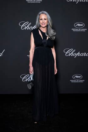 Andie MacDowell at the Chopard Trophy dinner at the Carlton Beach Club during the 79th Cannes International Film Festival on 15 May 2026 Olivier Borde Bestimage the Chopard Trophy dinner at the Carlton Beach Club during the 79th Cannes International Film Festival on 15 May 2026 Cannes France  Copyright: xOLIVIERxBORDEx xBESTIMAGExOLIVIERxBORDEx xBESTIMAGEx