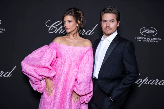 Pregnant Barbara Palvin and her husband Dylan Sprouse at the Chopard Trophy dinner at the Carlton Beach Club during the 79th Cannes International Film Festival on 15 May 2026 Olivier Borde Bestimage the Chopard Trophy dinner at the Carlton Beach Club during the 79th Cannes International Film Festival on 15 May 2026 Cannes France  Copyright: xOLIVIERxBORDEx xBESTIMAGExOLIVIERxBORDEx xBESTIMAGEx