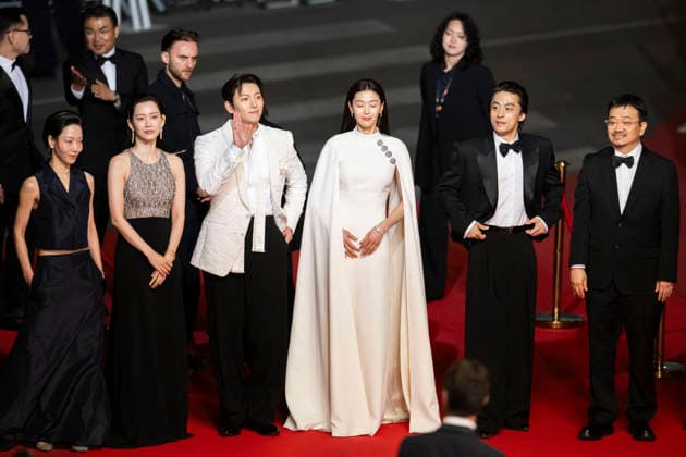 Cannes Gun Che Colony Red Carpet EB South Korean actor Jun Ji-Hyun, South Korean actor Ji Chang-Wook, South Korean actor Koo Kyo-Hwan, South Korean actress Shin Hyeon-Bin during the Gun-Che Colony red carpet during the 79th Cannes Film Festival in Cannes, France on May 15, 2026. Photo by Eliot Blondet ABACAPRESS.COM Cannes France France  Copyright: xBlondetxEliot ABACAx