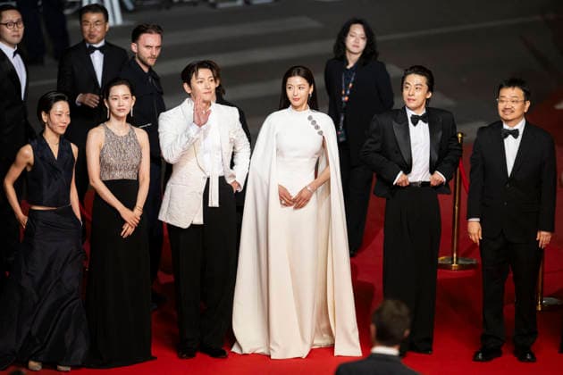 Cannes Gun Che Colony Red Carpet EB South Korean actor Jun Ji-Hyun, South Korean actor Ji Chang-Wook, South Korean actor Koo Kyo-Hwan, South Korean actress Shin Hyeon-Bin during the Gun-Che Colony red carpet during the 79th Cannes Film Festival in Cannes, France on May 15, 2026. Photo by Eliot Blondet ABACAPRESS.COM Cannes France France  Copyright: xBlondetxEliot ABACAx
