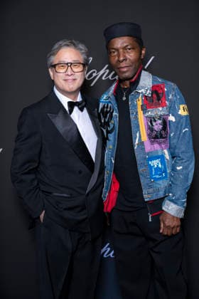 Park Chan wook, Isaach de Bankolé at the Chopard Trophy dinner at the Carlton Beach Club during the 79th Cannes International Film Festival on 15 May 2026 Olivier Borde Bestimage the Chopard Trophy dinner at the Carlton Beach Club during the 79th Cannes International Film Festival on 15 May 2026 Cannes France  Copyright: xOLIVIERxBORDEx xBESTIMAGExOLIVIERxBORDEx xBESTIMAGEx