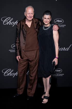 Stellan Skarsgard and his wife Megan Everett Skarsgard at the Chopard Trophy dinner at the Carlton Beach Club during the 79th Cannes International Film Festival on 15 May 2026 Olivier Borde Bestimage the Chopard Trophy dinner at the Carlton Beach Club during the 79th Cannes International Film Festival on 15 May 2026 Cannes France  Copyright: xOLIVIERxBORDEx xBESTIMAGExOLIVIERxBORDEx xBESTIMAGEx