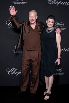 Stellan Skarsgard and his wife Megan Everett Skarsgard at the Chopard Trophy dinner at the Carlton Beach Club during the 79th Cannes International Film Festival on 15 May 2026 Olivier Borde Bestimage the Chopard Trophy dinner at the Carlton Beach Club during the 79th Cannes International Film Festival on 15 May 2026 Cannes France  Copyright: xOLIVIERxBORDEx xBESTIMAGExOLIVIERxBORDEx xBESTIMAGEx