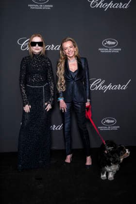 Isabelle Huppert and Caroline Scheufele at the Chopard Trophy dinner at the Carlton Beach Club during the 79th Cannes International Film Festival on 15 May 2026 Olivier Borde Bestimage the Chopard Trophy dinner at the Carlton Beach Club during the 79th Cannes International Film Festival on 15 May 2026 Cannes France  Copyright: xOLIVIERxBORDEx xBESTIMAGExOLIVIERxBORDEx xBESTIMAGEx