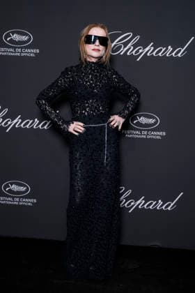 Isabelle Huppert at the Chopard Trophy dinner at the Carlton Beach Club during the 79th Cannes International Film Festival on 15 May 2026 Olivier Borde Bestimage the Chopard Trophy dinner at the Carlton Beach Club during the 79th Cannes International Film Festival on 15 May 2026 Cannes France  Copyright: xOLIVIERxBORDEx xBESTIMAGExOLIVIERxBORDEx xBESTIMAGEx