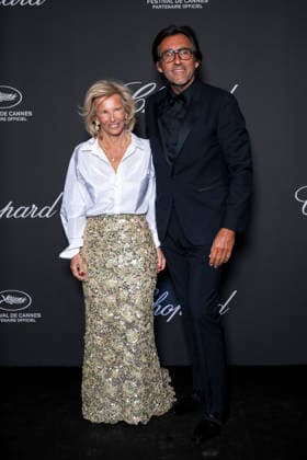 Iris Knobloch and her partner François Bréavoine at the Chopard Trophy dinner at the Carlton Beach Club during the 79th Cannes International Film Festival on 15 May 2026 Olivier Borde Bestimage the Chopard Trophy dinner at the Carlton Beach Club during the 79th Cannes International Film Festival on 15 May 2026 Cannes France  Copyright: xOLIVIERxBORDEx xBESTIMAGExOLIVIERxBORDEx xBESTIMAGEx