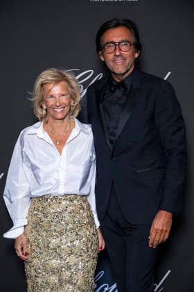 Iris Knobloch and her partner François Bréavoine at the Chopard Trophy dinner at the Carlton Beach Club during the 79th Cannes International Film Festival on 15 May 2026 Olivier Borde Bestimage the Chopard Trophy dinner at the Carlton Beach Club during the 79th Cannes International Film Festival on 15 May 2026 Cannes France  Copyright: xOLIVIERxBORDEx xBESTIMAGExOLIVIERxBORDEx xBESTIMAGEx