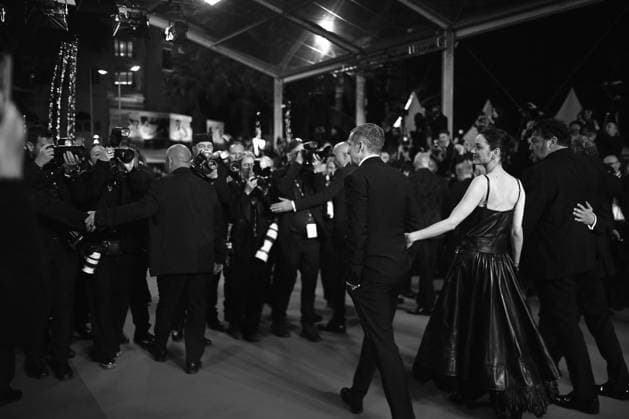 Cannes Gentle Monster Red Carpet. FC Marion Cotillard and Guillaume Canet attending the Gentle Monster red carpet during the 79th Cannes Film Festival in Cannes, France on May 15, 2026. Photo by Franck Castel ABACAPRESS.COM Cannes  Copyright: xCastelxFranck ABACAx