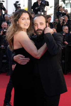 Cannes Karma Red Carpet LZ Laetitia Casta and Vincent Macaigne attending the red carpet screening of Karma during the 79th Cannes Film Festival in Cannes on May 15, 2026. Photo by Laurent Zabulon ABACAPRESS.COM Cannes  Copyright: xZabulonxLaurentx
