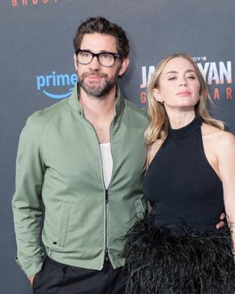 May 15, 2026, Bronx, New York, USA: New York, NY, May 15, 2026: John Krasinski and Emily Blunt attend World Premiere of Amazon MGM Studios Tom Clancy s Jack Ryan: Ghost War at Regal Times Square Bronx USA  - ZUMAr339 20260515_znp_r339_030 Copyright: xLevxRadinx