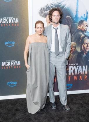 May 15, 2026, Bronx, New York, USA: New York, NY, May 15, 2026: Sienna Miller and Oli Green attend World Premiere of Amazon MGM Studios Tom Clancy s Jack Ryan: Ghost War at Regal Times Square Bronx USA  - ZUMAr339 20260515_znp_r339_082 Copyright: xLevxRadinx