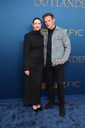 Los Angeles Ca May 15: Caitriona Balfe & Sam Heughan at The Season Finale Premiere of Outlander at the Linwood Dunn Theatre on May 15, 2026 Credit: USA  - ZUMAa123 20260515_zaa_a123_009 Copyright: xAdMediax