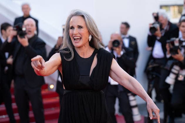 Cannes Karma Red Carpet LZ Andie MacDowell attending the red carpet screening of Karma during the 79th Cannes Film Festival in Cannes on May 15, 2026. Photo by Laurent Zabulon ABACAPRESS.COM Cannes  Copyright: xZabulonxLaurentx