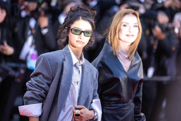 May 15, 2026, Cannes, France, France: American actress Odessa A Zion and french actress Isabelle Huppert attend the red carpet of Karma at the 79th Cannes Film Festival in Cannes, France. Cannes France  - ZUMAs197 20260515_aaa_s197_491 Copyright: xMarcoxBaradax