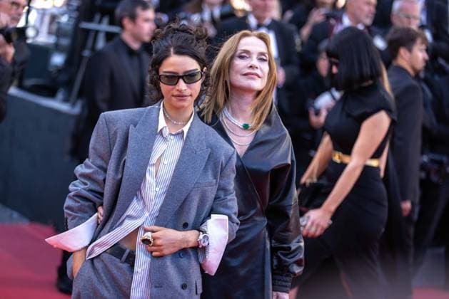 May 15, 2026, Cannes, France, France: American actress Odessa A Zion and french actress Isabelle Huppert attend the red carpet of Karma at the 79th Cannes Film Festival in Cannes, France. Cannes France  - ZUMAs197 20260515_aaa_s197_489 Copyright: xMarcoxBaradax