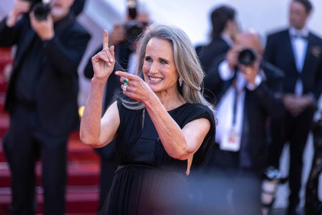 May 15, 2026, Cannes, France, France: US model Andie MacDowell attends the red carpet of Karma at the 79th Cannes Film Festival in Cannes, France. Cannes France  - ZUMAs197 20260515_aaa_s197_524 Copyright: xMarcoxBaradax