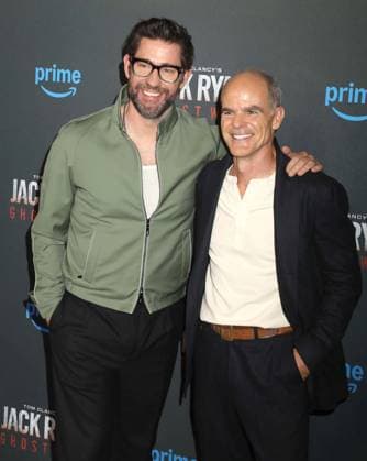 May 15, 2026, New York, New York, USA: Actors JOHN KRASINSKI and MICHAEL KELLY seen during the red carpet arrivals for Amazon MGM Studios Tom Clancy s Jack Ryan - Ghost War World Premiere held at Regal Times Square. New York USA  - ZUMAk03_ 20260515_zaf_k03_061 Copyright: xNancyxKaszermanx