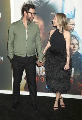 May 15, 2026, New York, New York, USA: Actors JOHN KRASINSKI and EMILY BLUNT seen during the red carpet arrivals for Amazon MGM Studios Tom Clancy s Jack Ryan - Ghost War World Premiere held at Regal Times Square. New York USA  - ZUMAk03_ 20260515_zaf_k03_020 Copyright: xNancyxKaszermanx