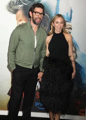 May 15, 2026, New York, New York, USA: Actors JOHN KRASINSKI and EMILY BLUNT seen during the red carpet arrivals for Amazon MGM Studios Tom Clancy s Jack Ryan - Ghost War World Premiere held at Regal Times Square. New York USA  - ZUMAk03_ 20260515_zaf_k03_012 Copyright: xNancyxKaszermanx