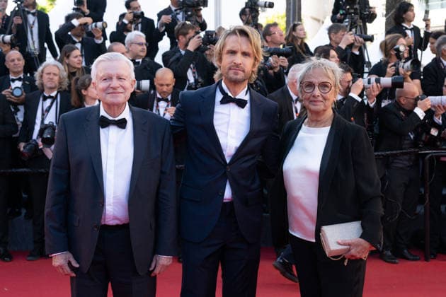 Cannes Karma Red Carpet LZ Philippe Lacheau with his father and his mother attending the red carpet screening of Karma during the 79th Cannes Film Festival in Cannes on May 15, 2026. Photo by Laurent Zabulon ABACAPRESS.COM Cannes France  Copyright: xZabulonxLaurent ABACAx