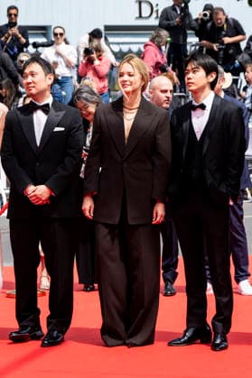 79th Cannes Film Festival Red carpet of the movie -Soudain- Palais des Festivals - Cannes, France Ryusuke Hamaguchi;Virginie Efira;Kodai Kurosaki 79th Cannes Film Festival Red carpet of the movie -Soudain- Palais des Festivals - Cannes, France 15th May 2026 SGPItalia id 134688_038 *Not Exclusive  Copyright: xALFONSOxCATALANO SGPITALIAx