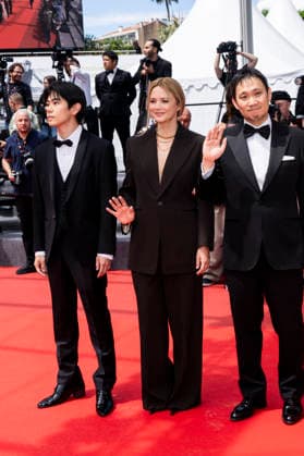 79th Cannes Film Festival Red carpet of the movie -Soudain- Palais des Festivals - Cannes, France Kodai Kurosaki;Virginie Efira;Ryusuke Hamaguchi 79th Cannes Film Festival Red carpet of the movie -Soudain- Palais des Festivals - Cannes, France 15th May 2026 SGPItalia id 134688_038 *Not Exclusive  Copyright: xALFONSOxCATALANO SGPITALIAx