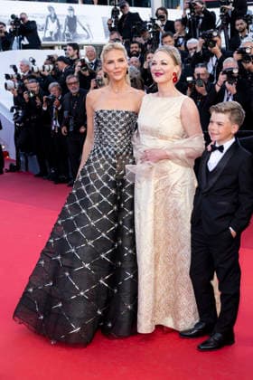79th Cannes Film Festival Red carpet of the movie -Karma- part 2 Palais des Festivals - Cannes, France Olga Hoffmann;Kelly Eviston-Quinnett;Clark Shotwell 79th Cannes Film Festival Red carpet of the movie -Karma- part 2 Palais des Festivals - Cannes, France 15th May 2026 SGPItalia id 134688_041 *Not Exclusive  Copyright: xMAXxMONTINGELLI SGPx