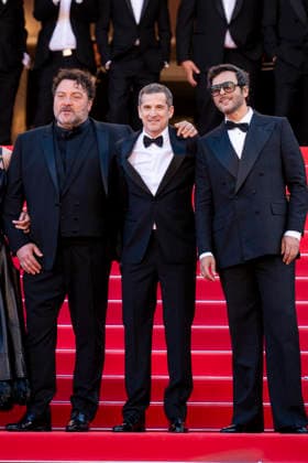 79th Cannes Film Festival Red carpet of the movie -Karma- part 2 Palais des Festivals - Cannes, France Denis Menochet;Guillaume Canet;Yodelice 79th Cannes Film Festival Red carpet of the movie -Karma- part 2 Palais des Festivals - Cannes, France 15th May 2026 SGPItalia id 134688_041 *Not Exclusive  Copyright: xALFONSOxCATALANO SGPITALIAx