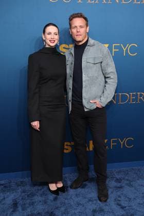 Outlander Season 8 Premiere in Los Angeles Los Angeles Ca May 15 Caitriona Balfe Sam Heughan at The Season Finale Premiere of Outlander at the Linwood Dunn Theatre on May 15, 2026 Credit AdMedia 456141 2026 05 15  Copyright: xAdMediax STAR_456141_069