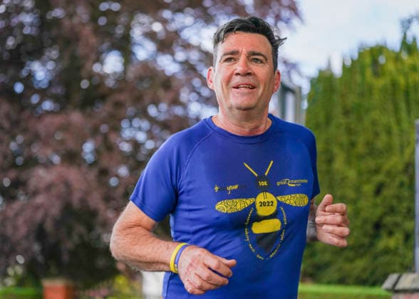 May 16, 2026, Warrington, Greater Manchester, UK: Warrington, UK. Mayor of Greater Manchester ANDY BURNHAM is seen running at his home in Warrington. Burnham has announced he will stand in the Makerfield by-election, with a view to challenging current Prime Minister, Keir Starmer if he wins. Warrington UK  - ZUMAl94_ 20260516_zaf_l94_011 Copyright: xIoannisxAlexopoulosx