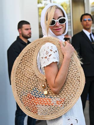 IPA84742458 - Cannes, 79th Cannes Film Festival 2026, day 5 -exits and VIP arrivals at the hotel In the photo: Doukissa Nomikou Theodoridi  Copyright: xSimonexComix xPoolxPhotoxEventsx07x 84742458