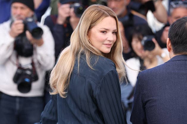 Cannes - Soudain Photocall JD Virginie Efira attending the Soudain photocall during the 79th annual Cannes Film Festival at Palais des Festivals on May 16, 2026 in Cannes, France. Photo by Jerome Domine ABACAPRESS.COM Cannes France  Copyright: xDominexJerome ABACAx