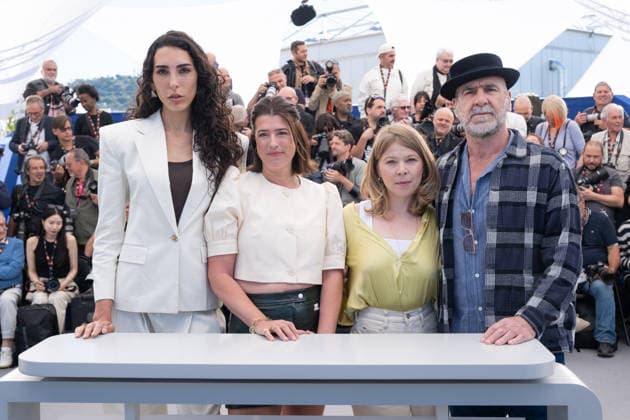 Cannes Cantona Phoitocall LZ Raya Martigny, Avril Besson, India Hair and Eric Cantona attending the Cantona photocall during the 79th Cannes Film Festival in Cannes, France on May 16, 2026. Photo by Laurent Zabulon ABACAPRESS.COM Cannes  Copyright: xZabulonxLaurentx